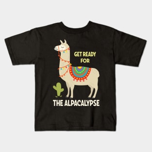 Alpaca Alpacalypse Apocalypse Kids T-Shirt